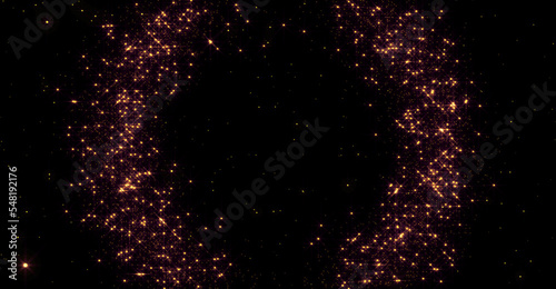 Abstract sparkling gold dust glitter magic background