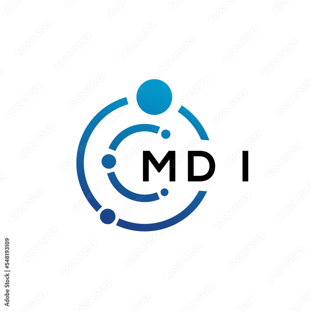 MDI letter technology logo design on white background. MDI creative initials letter IT logo concept. MDI letter design. MDI letter technology logo design on white background. MDI creative initials letter IT logo concept. MDI letter design.