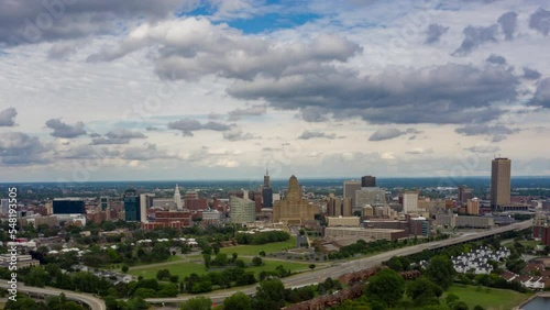 Buffalo, New York aerial timelapse