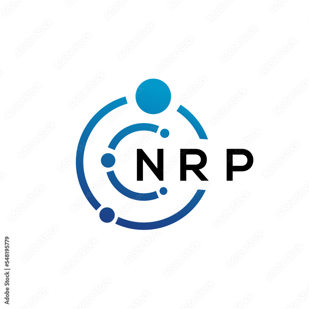 NRP letter technology logo design on white background. NRP creative initials letter IT logo concept. NRP letter design. NRP letter technology logo design on white background. NRP creative initials letter IT logo concept. NRP letter design.