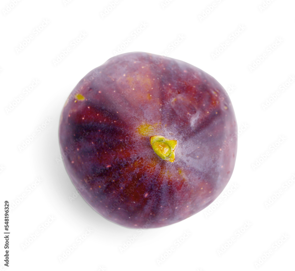 Fototapeta premium Fresh ripe fig isolated on white background