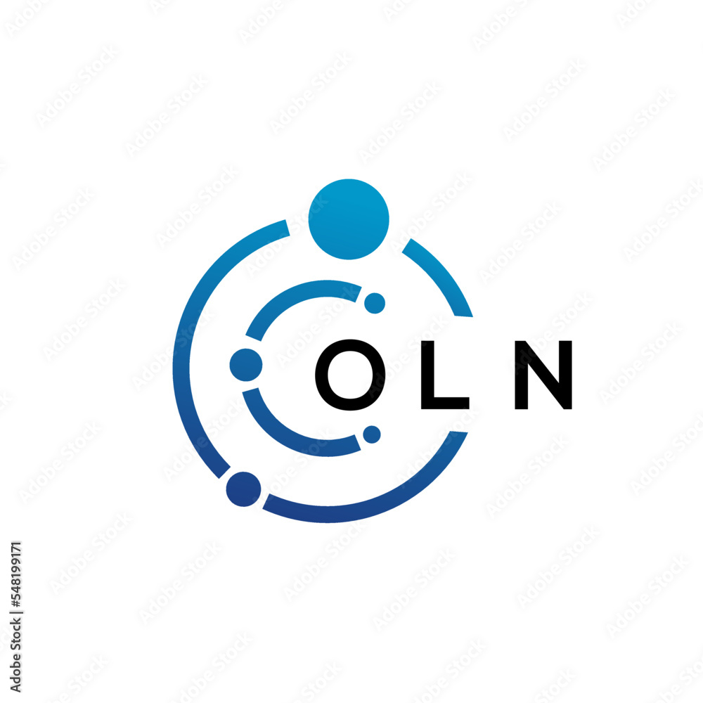 OLN letter technology logo design on white background. OLN creative initials letter IT logo concept. OLN letter design. OLN letter technology logo design on white background. OLN creative initials letter IT logo concept. OLN letter design.