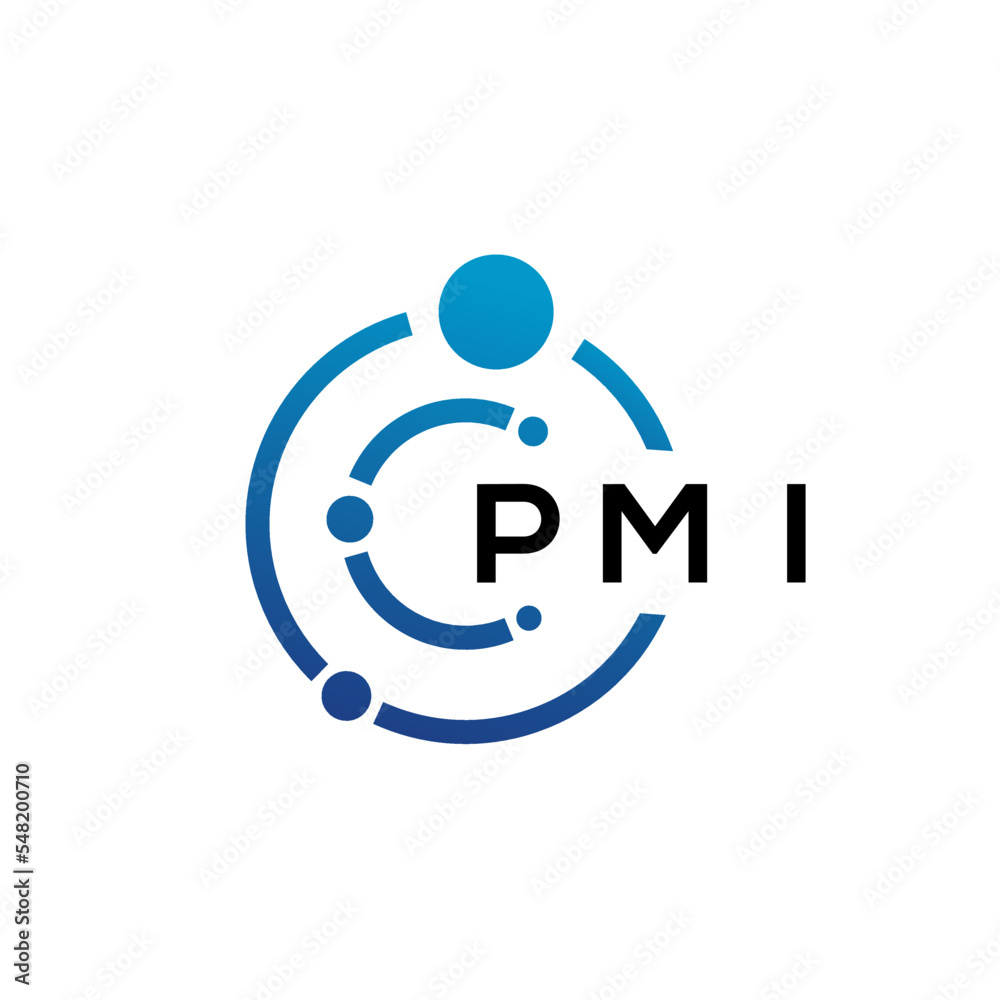PMI letter technology logo design on white background. PMI creative initials letter IT logo concept. PMI letter design. PMI letter technology logo design on white background. PMI creative initials letter IT logo concept. PMI letter design.