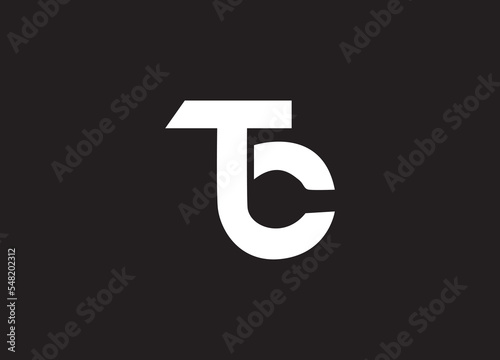 CT initial  logo vector and company logo