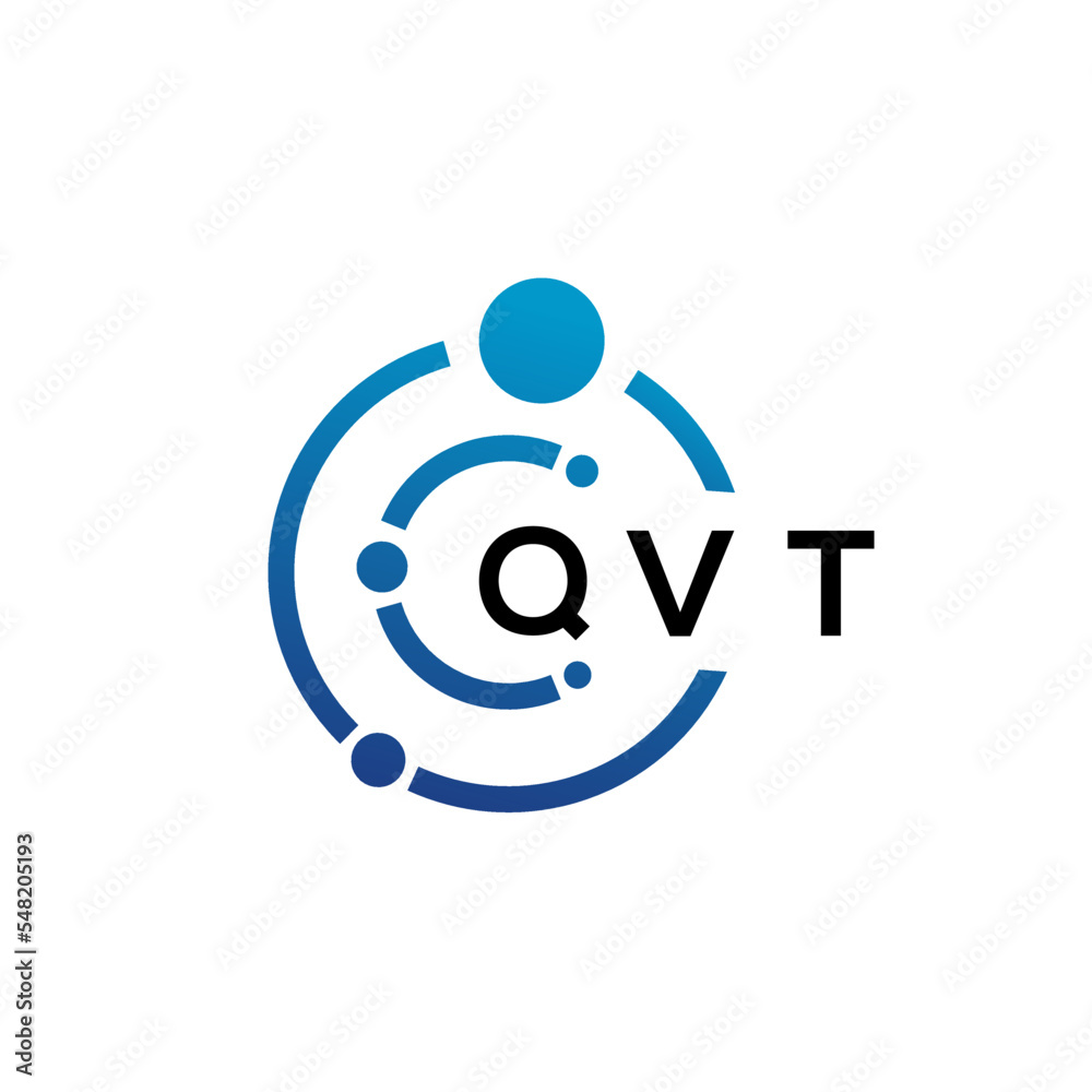 QVT letter technology logo design on white background. QVT creative initials letter IT logo concept. QVT letter design. QVT letter technology logo design on white background. QVT creative initials letter IT logo concept. QVT letter design.