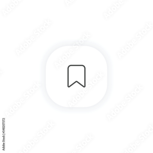 Bookmark icon modern vector line design symbol book star pdf