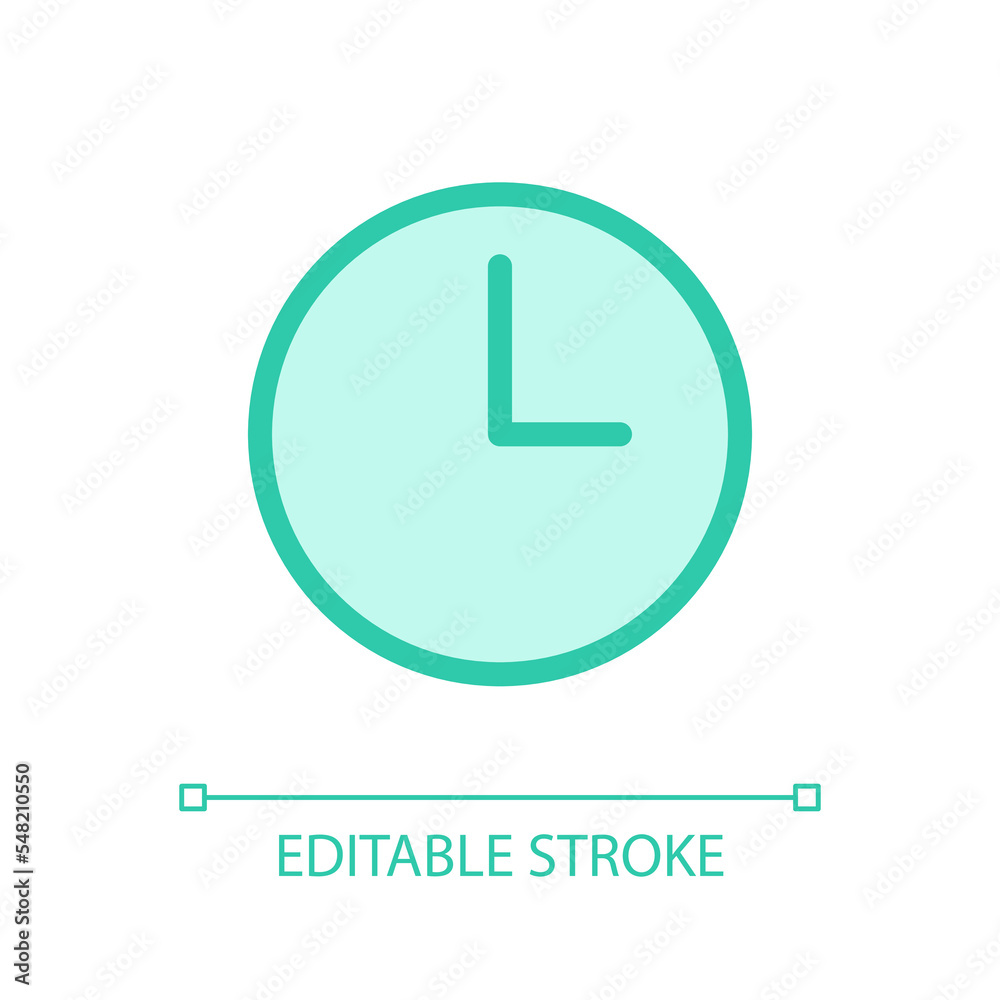 Clock pixel perfect glassmorphism ui icon. Set alarm. Tracking time. Color filled line element with transparency. Vector pictogram in glass morphism style. Editable stroke. Arial font used Clock pixel perfect glassmorphism ui icon. Set alarm. Tracking time. Color filled line element with transparency. Vector pictogram in glass morphism style. Editable stroke. Arial font used