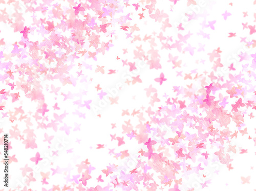 ピンクの蝶の壁紙（シームレス）