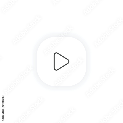 Play forward icon modern vector line design symbol triangle next