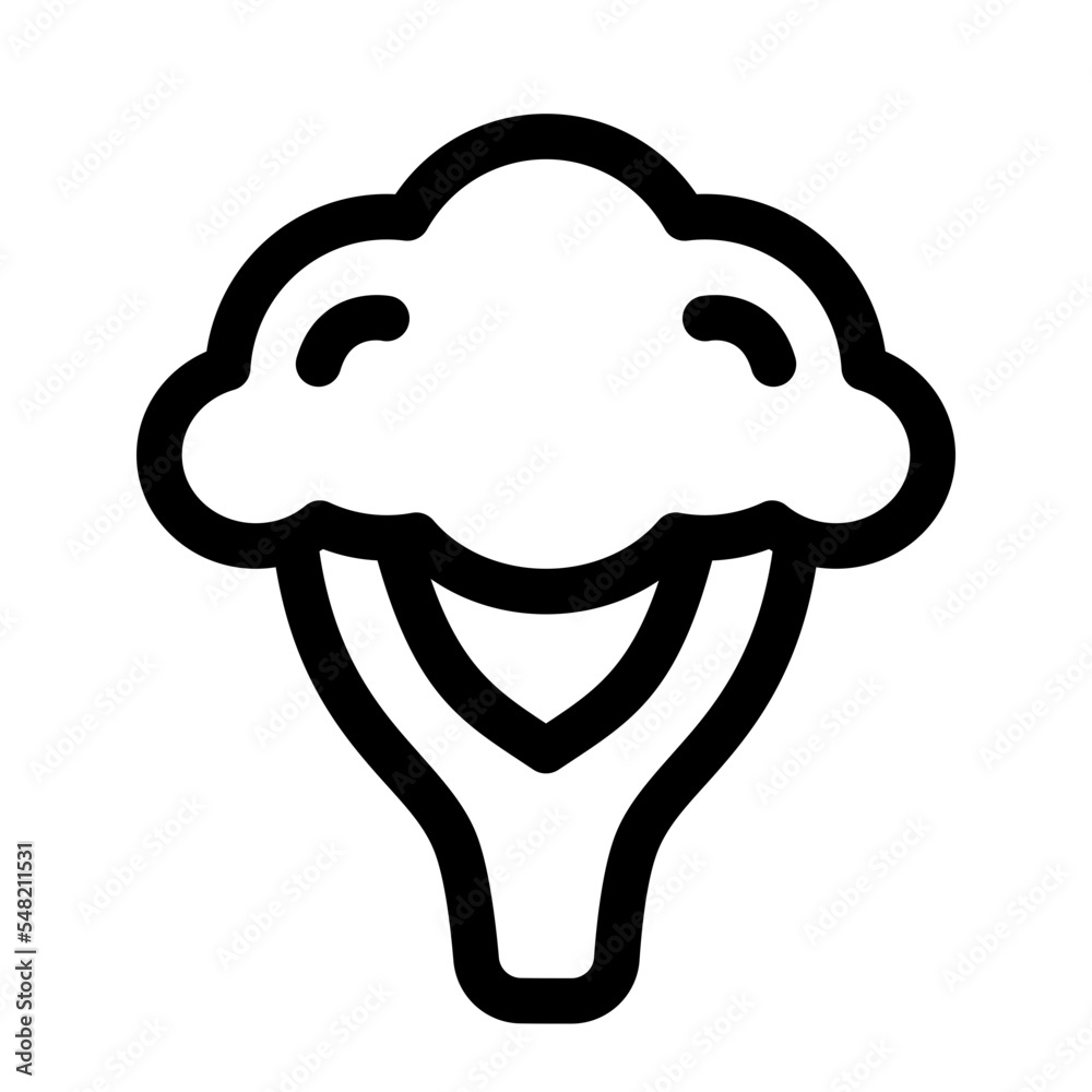 broccoli line icon broccoli line icon