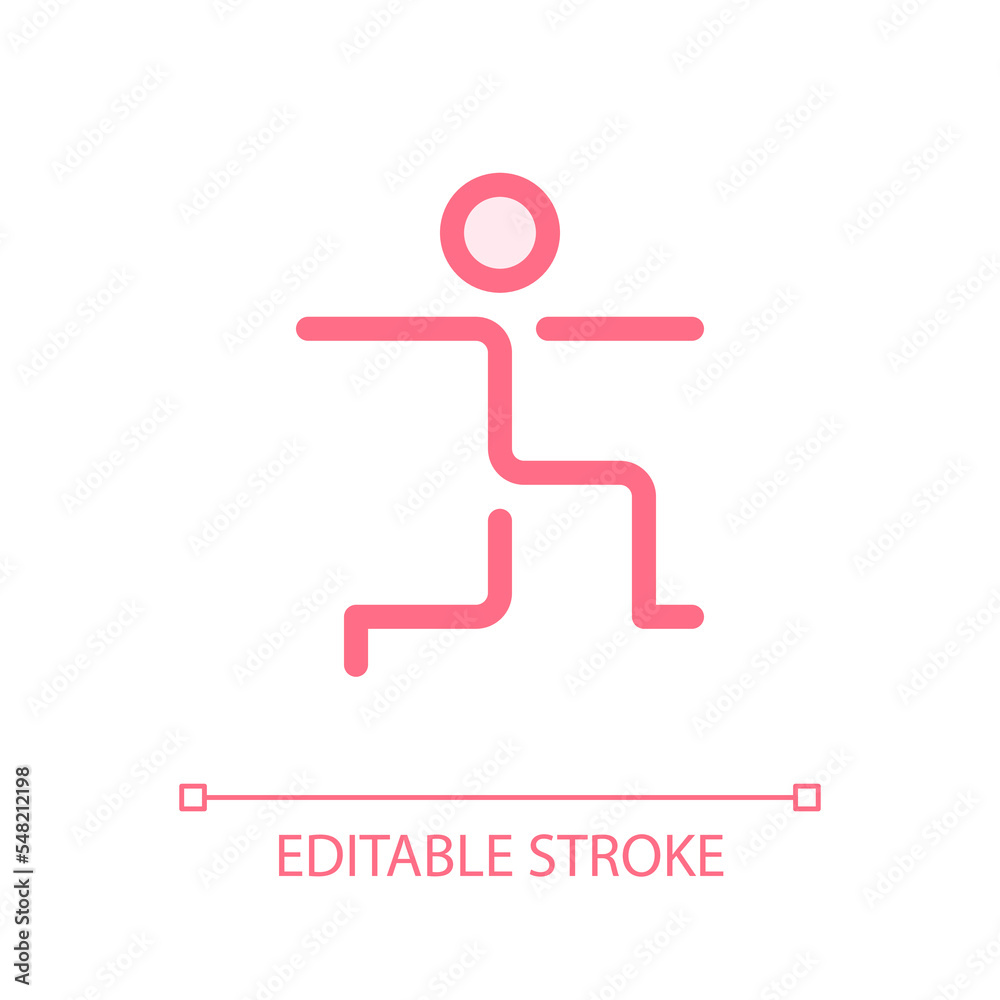 Warrior pose pixel perfect glassmorphism ui icon. Stretching exercise. Yoga. Color filled line element with transparency. Vector pictogram in glass morphism style. Editable stroke. Arial font used Warrior pose pixel perfect glassmorphism ui icon. Stretching exercise. Yoga. Color filled line element with transparency. Vector pictogram in glass morphism style. Editable stroke. Arial font used