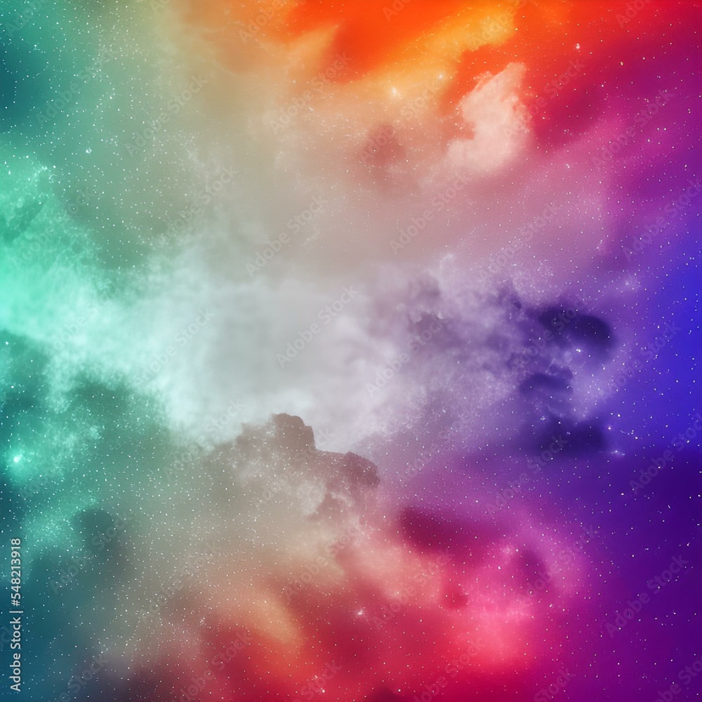 rainbow in space