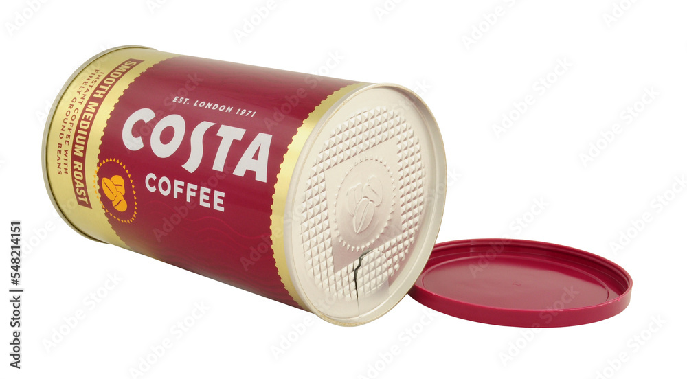 Costa coffee smooth medium blend instant freeze dried roasted ground