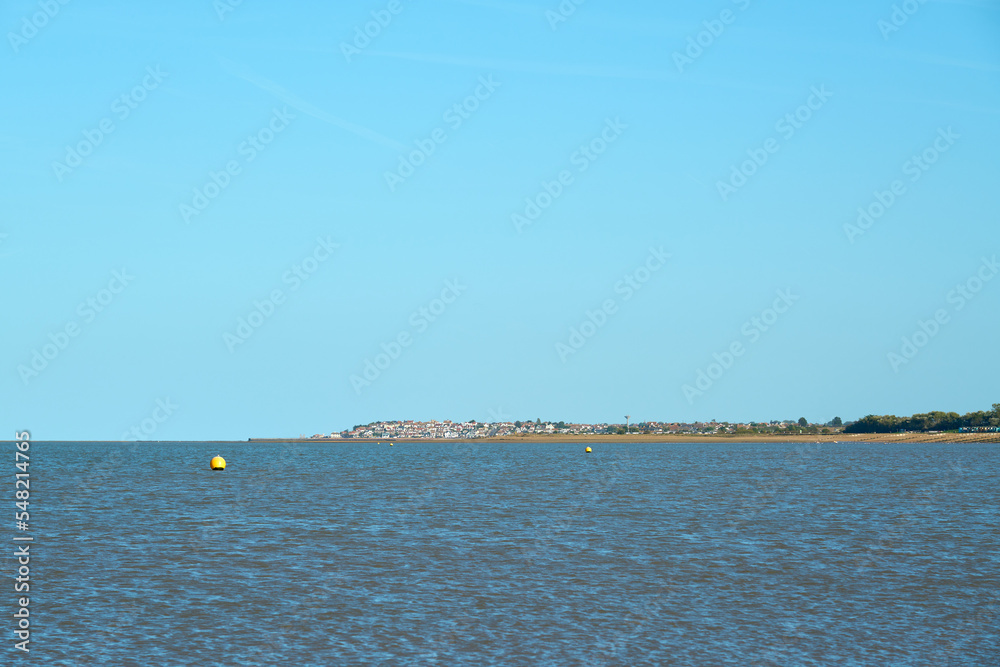 A view of Herne Bay from Whitstable in Kent