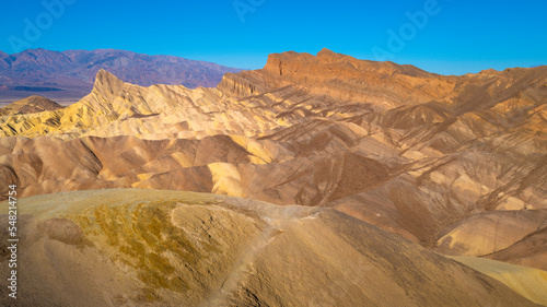 Erosional landscape at Zabriskie Point in Death Valley National Park, California