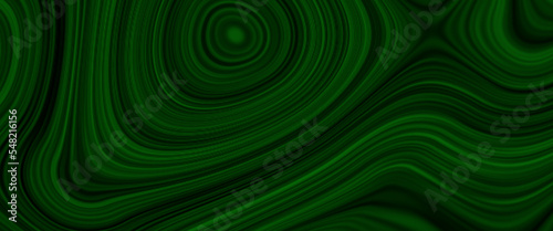 Abstract green liquid splash background. Background with geometric lines, light and shiny green liquid flowing elegant waves marble background.