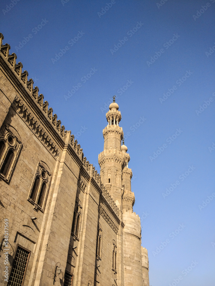 Side view of Sultan al-Muayyad Mosque - Bab Zuwaila, old Cairo, Egypt