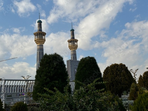 photo inside Imam Reza shrine mosque in Mashhad city