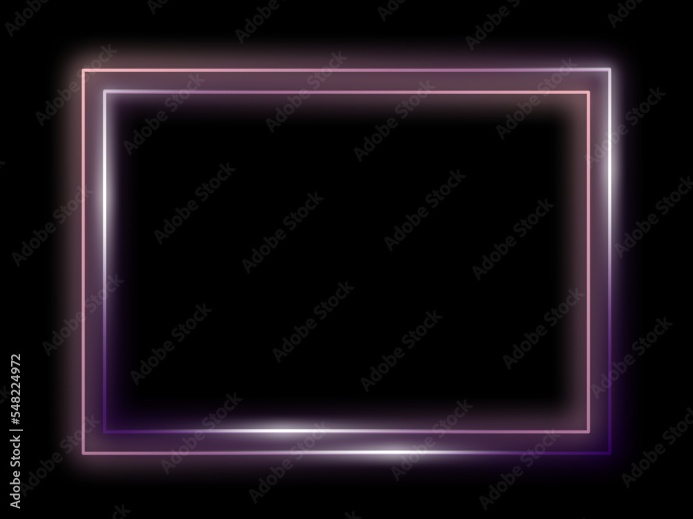 Geometric hexagon shape neon frames luxury line vector illustration Geometric hexagon shape neon frames luxury line vector illustration