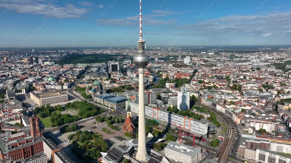 City of Berlin, Germany from above.Aerial view of cityscape showing ...