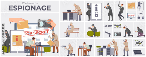 Espionage Flat Composition