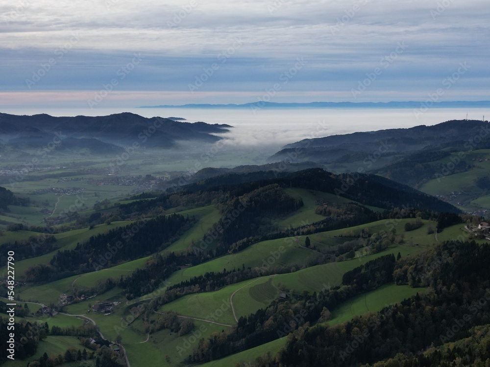 Naklejka premium Glottertal is a village in the district of Breisgau-Hochschwarzwald in southwestern Baden-Württemberg near Freiburg im Breisgau Germany Europe 