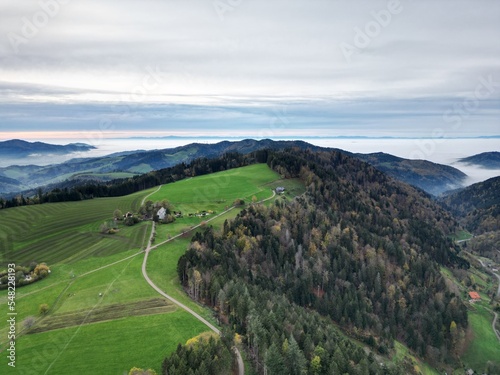 Glottertal is a village in the district of Breisgau-Hochschwarzwald in southwestern Baden-Württemberg near Freiburg im Breisgau Germany Europe  photo