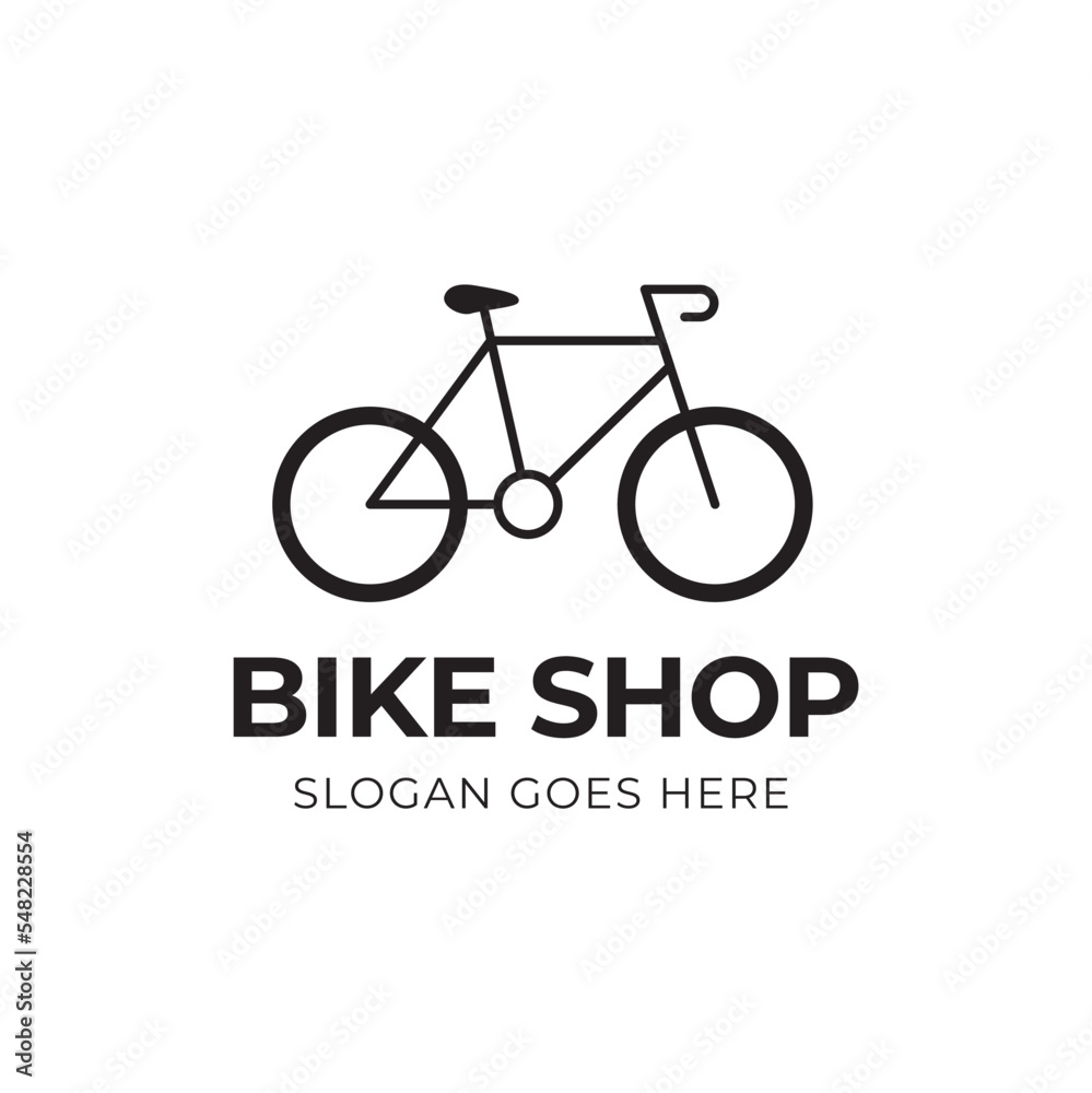 Bicycle logo concept icon vector. Simple design modern vector. Bicycle logo concept icon vector. Simple design modern vector.