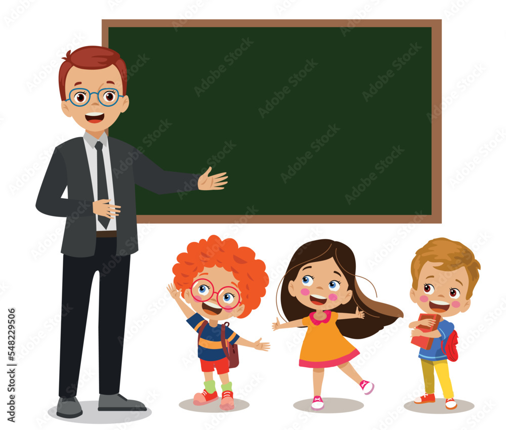 classroom teacher and cute students classroom teacher and cute students