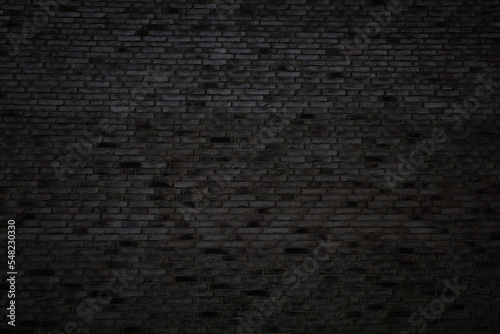 Foto Dark brick wall texture