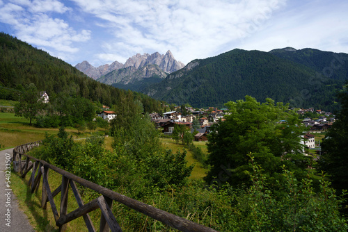 Mountain landscape at Pieve di Cadore, Veneto