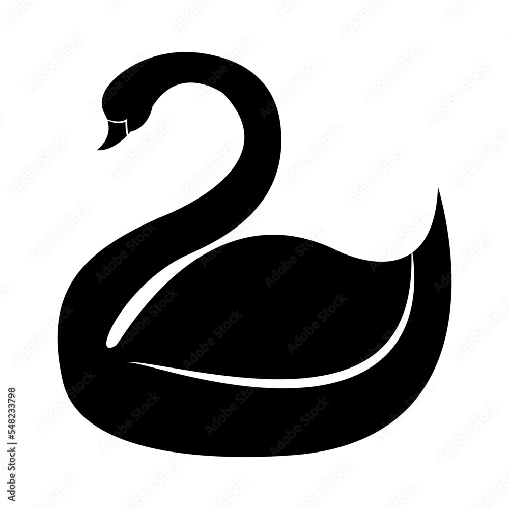 swan icon illustration vector swan icon illustration vector