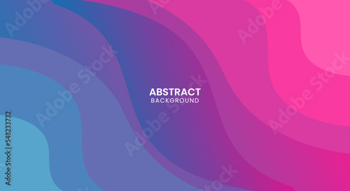 Wavy gradient colorful pink and blue background