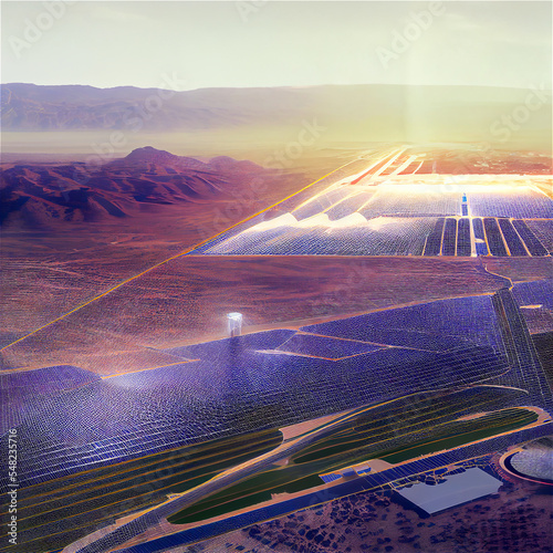a Solar plant