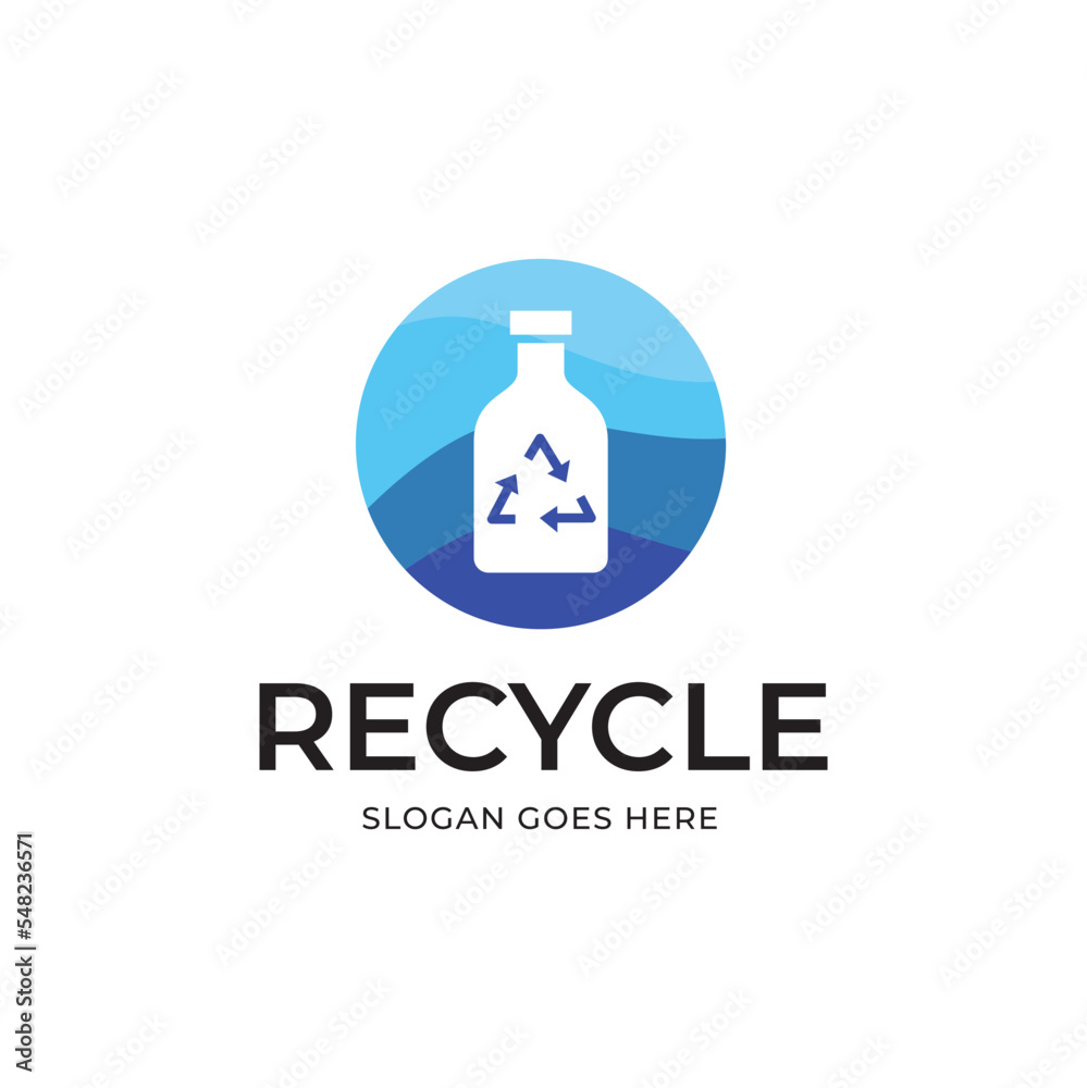 recycle bottle nature environment logo vector icon template recycle bottle nature environment logo vector icon template