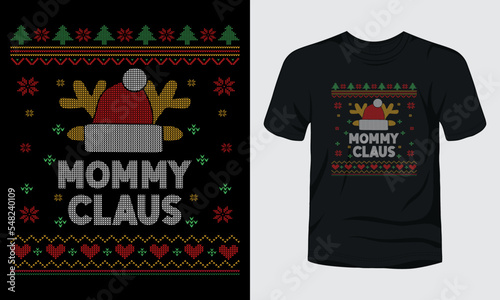 Mommy Claus ugly sweater design