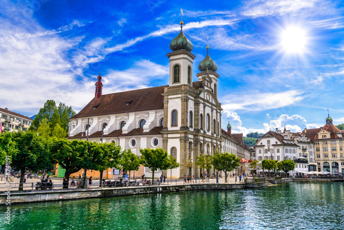 Jesuit Church, Jesuitenkirche in Lucerne, Luzern, Switzerland