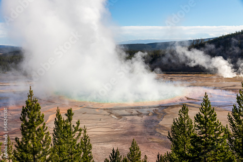 Grand Prismatic spring at Yellowstone National Park. USA.