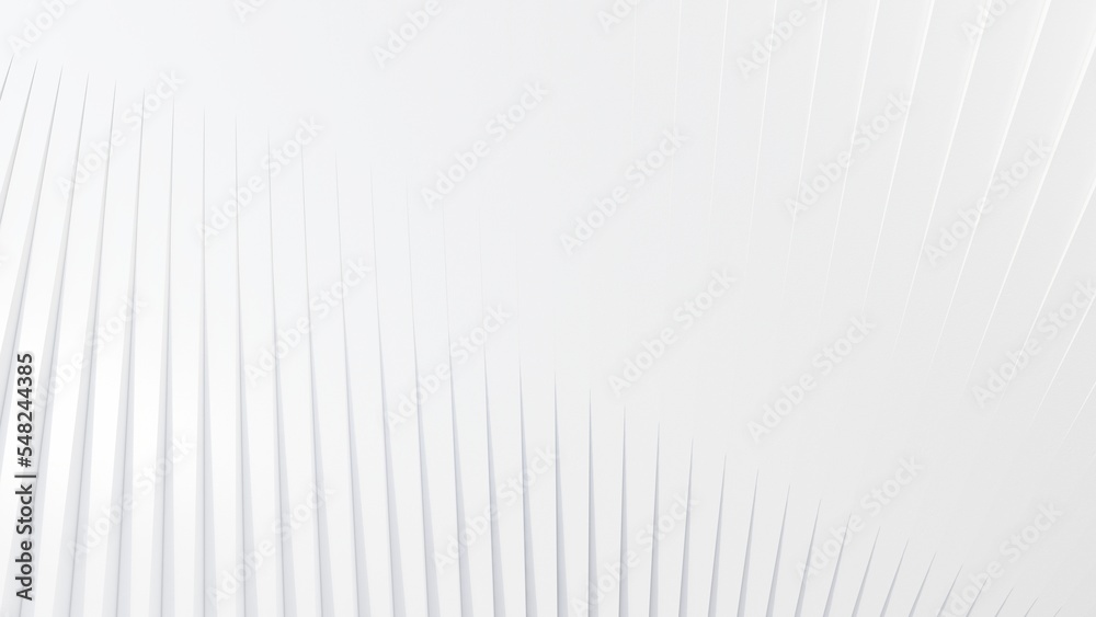 Fototapeta premium Abstract white background stripes pattern of design 3d render