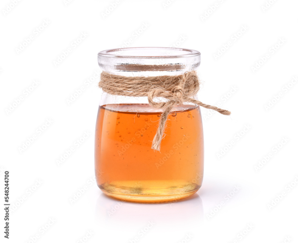 glass jar with honey glass jar with honey