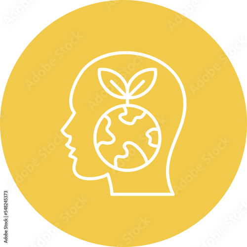 Think Eco Multicolor Circle Line Inverted Icon