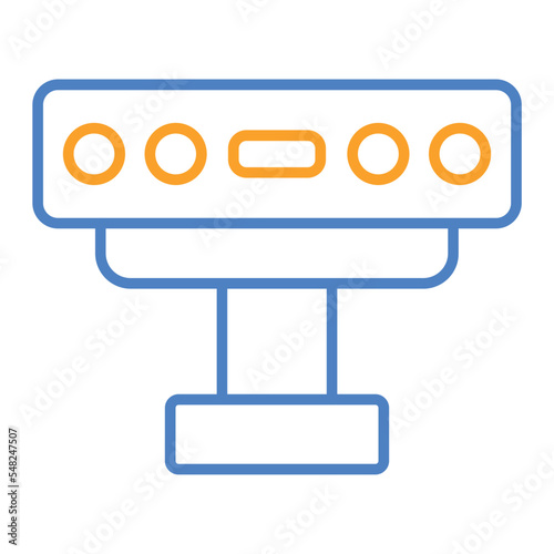 Kinect Blue And Orange Line Icon