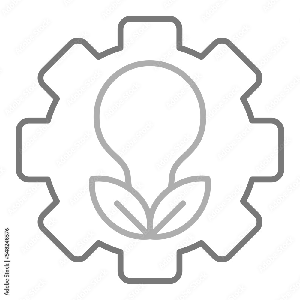 Green Technology Greyscale Line Icon Green Technology Greyscale Line Icon