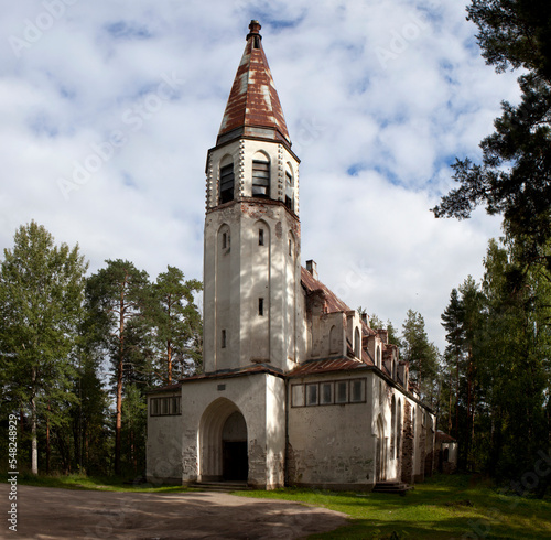 Wallpaper Mural Abandoned Finnish church. The village of Lumivaara. Lahdenpohsky district. Republic of Karelia. Russia Torontodigital.ca