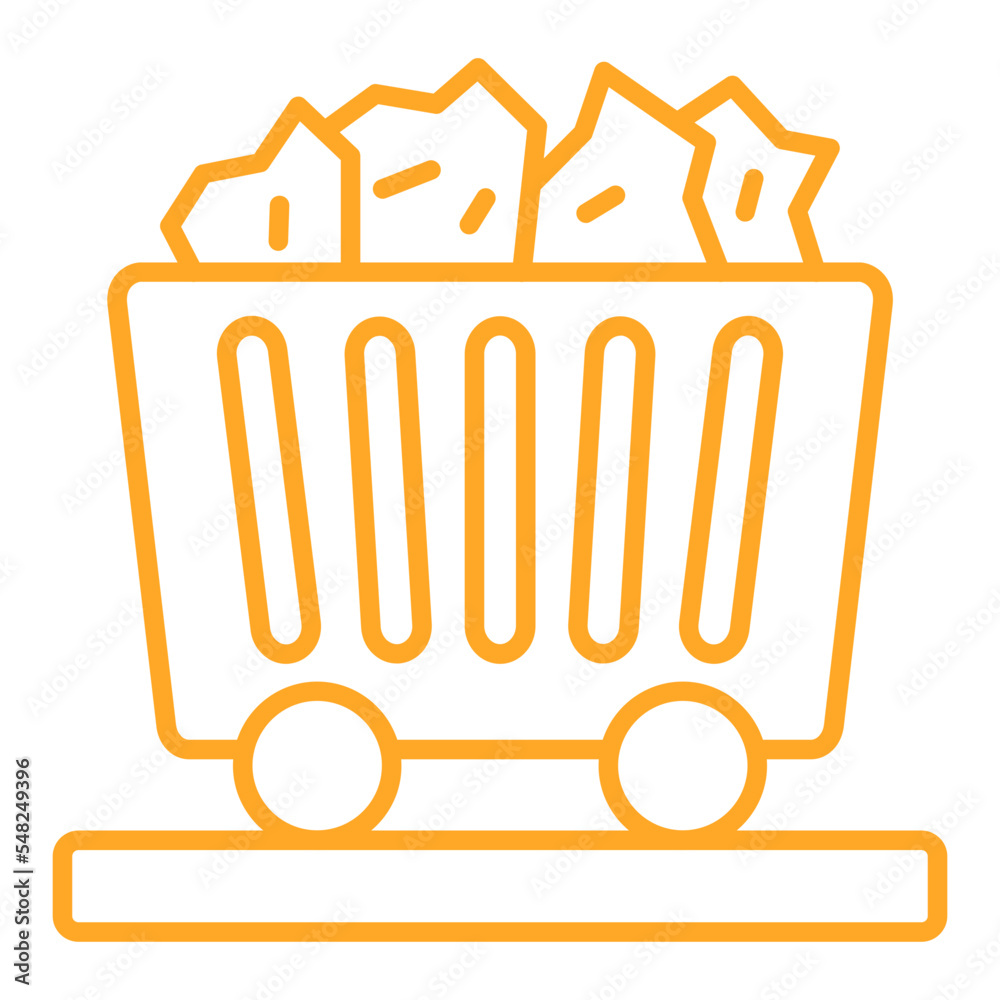 Coal Multicolor Line Icon Coal Multicolor Line Icon