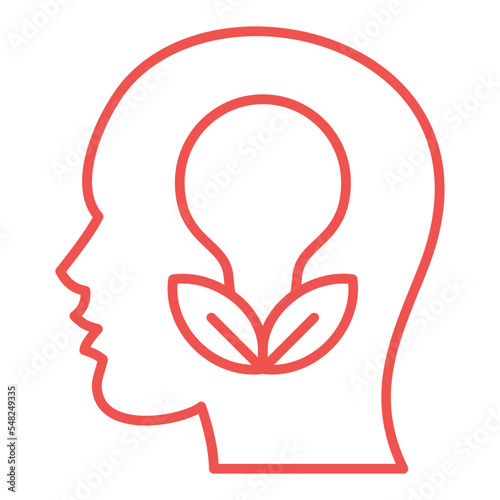 Think Green Multicolor Line Icon