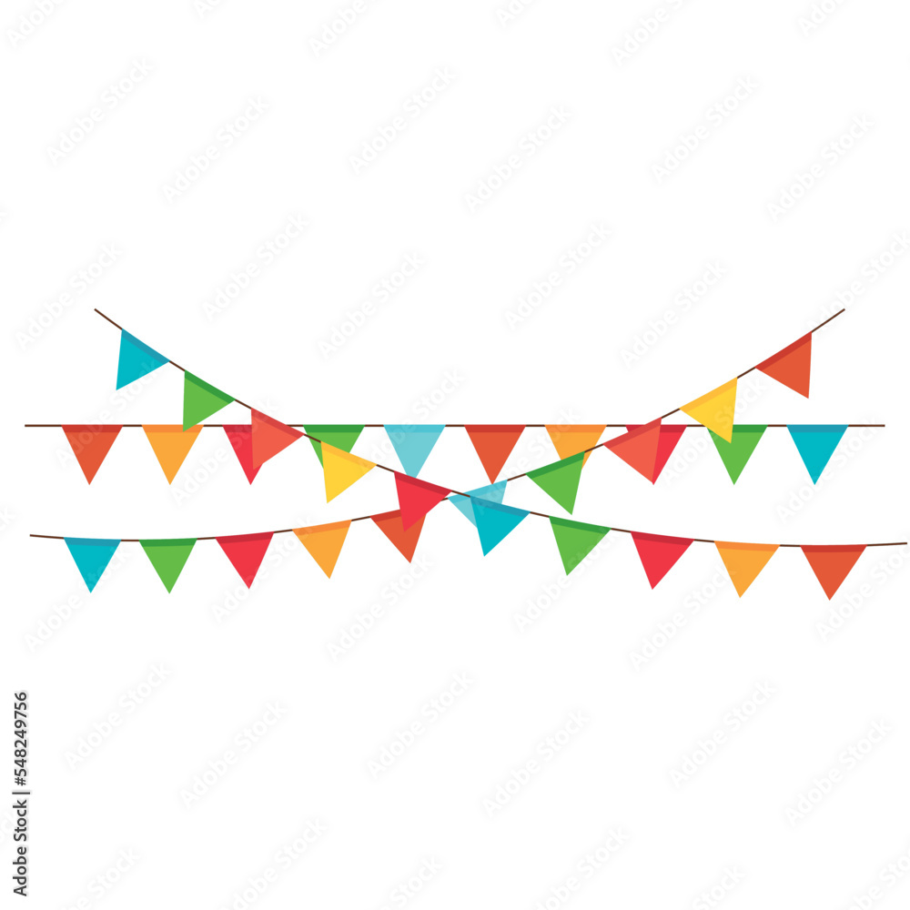 Obraz premium garlands hanging party decoration