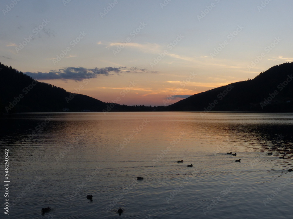 Gerardmer - August 2020 : Visit of the city of Gerardmer - Tour of the beautiful lake in the middle of the Vosges mountains with an August sunset Gerardmer - August 2020 : Visit of the city of Gerardmer - Tour of the beautiful lake in the middle of the Vosges mountains with an August sunset