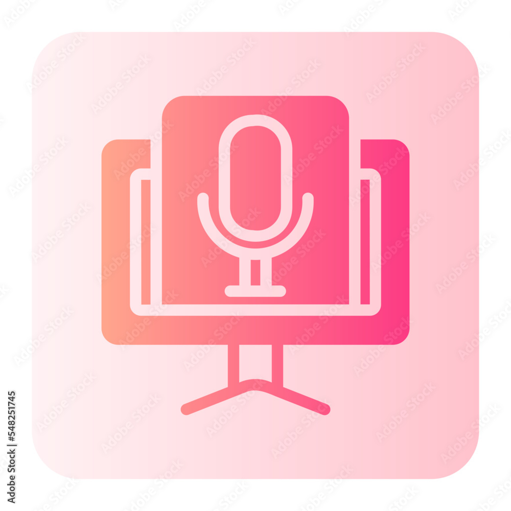 streaming gradient icon streaming gradient icon