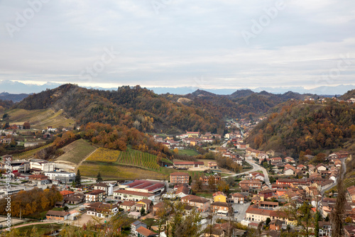 Vezza d' Alba (CN), Italy - November 19, 2022: Vezza d' Alba village and landscape, Vezza d' Alba, Cuneo, Piedmont, Italy. © PaoloGiovanni